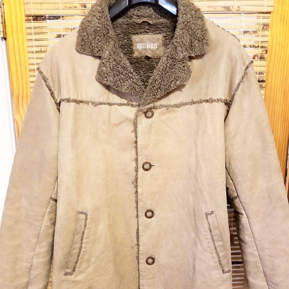 Guess faux shearling coat